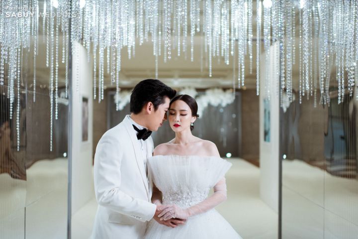 เจ้าสาว,เจ้าบ่าว,แต่งงาน,ชุดแต่งงาน รีวิวงานแต่งธีม Light And Shadow สวยเก๋ ดูโมเดิร์น @ Bangkok Marriott Marquis Queen's Park