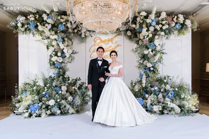 เจ้าบ่าว,เจ้าสาว,ชุดแต่งงาน,แบคดรอป,weddingplanner รีวิวงานแต่งฉบับเจ้าสาว #ทีมSabuy จัดงานสวยได้ แม้อยู่เมืองนอก @ Mandarin Oriental Bangkok