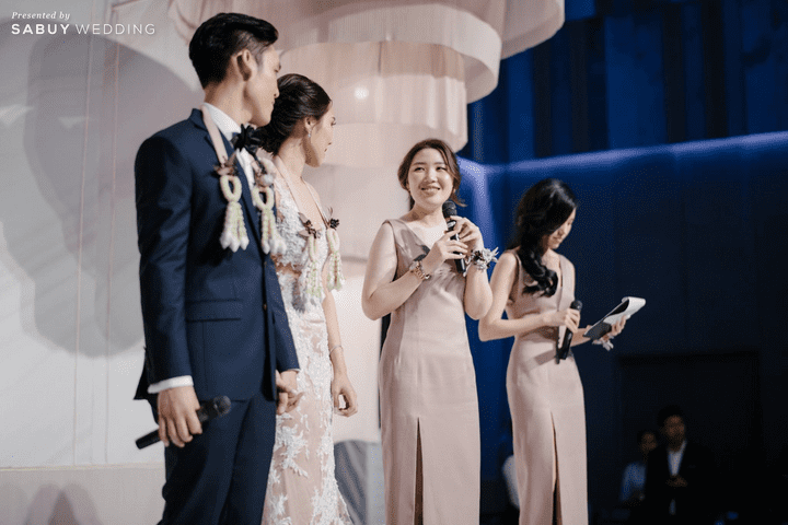 เจ้าบ่าว,เจ้าสาว,แต่งงาน,พิธีแต่งงาน รีวิวงานแต่งสุดโมเดิร์นของบ่าวสาวสายปาร์ตี้ เก๋ด้วยสี Rose Gold & Taupe @ W Bangkok