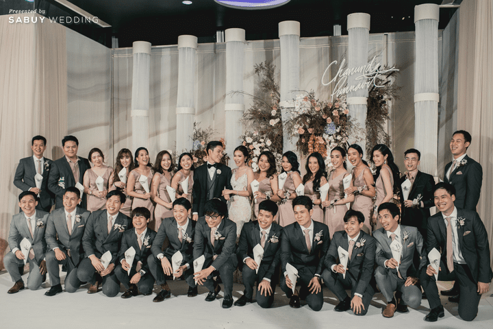 เจ้าบ่าว,เจ้าสาว,แต่งงาน,ตกแต่งงานแต่งงาน,เพื่อนเจ้าบ่าว รีวิวงานแต่งสุดโมเดิร์นของบ่าวสาวสายปาร์ตี้ เก๋ด้วยสี Rose Gold & Taupe @ W Bangkok