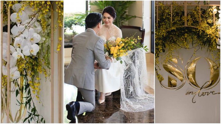 รีวิวงานแต่งสีเหลืองสดใส อบอุ่นหัวใจในคอนเซ็ปต์ So in love @ Rajpruek Club