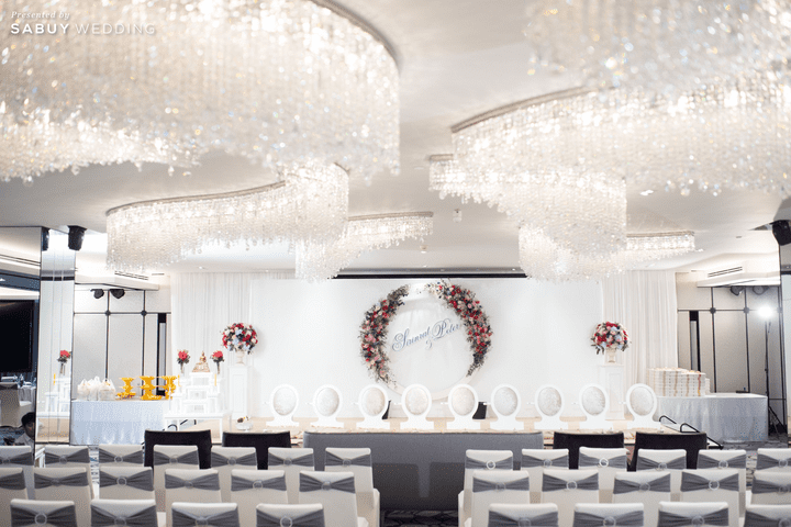  รีวิวงานแต่งริมน้ำโรแมนติก สวยมีกิมมิคด้วยธีมสีฟ้าน้ำเงิน @ Chatrium Hotel Riverside Bangkok