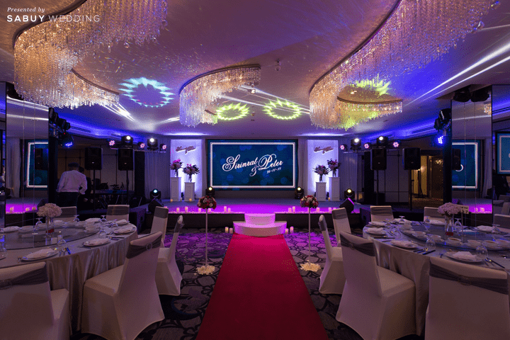  รีวิวงานแต่งริมน้ำโรแมนติก สวยมีกิมมิคด้วยธีมสีฟ้าน้ำเงิน @ Chatrium Hotel Riverside Bangkok