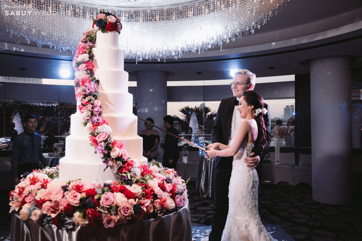  รีวิวงานแต่งริมน้ำโรแมนติก สวยมีกิมมิคด้วยธีมสีฟ้าน้ำเงิน @ Chatrium Hotel Riverside Bangkok