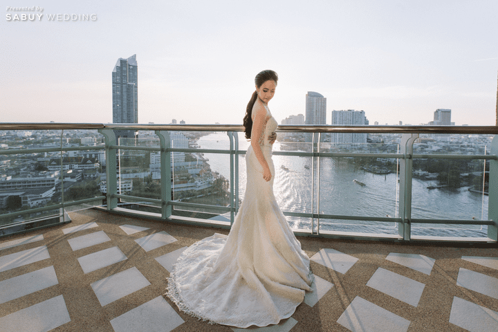  รีวิวงานแต่งริมน้ำโรแมนติก สวยมีกิมมิคด้วยธีมสีฟ้าน้ำเงิน @ Chatrium Hotel Riverside Bangkok