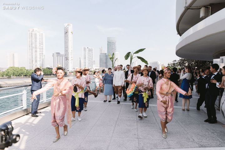  รีวิวงานแต่งริมน้ำโรแมนติก สวยมีกิมมิคด้วยธีมสีฟ้าน้ำเงิน @ Chatrium Hotel Riverside Bangkok