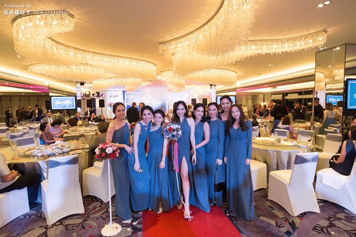  รีวิวงานแต่งริมน้ำโรแมนติก สวยมีกิมมิคด้วยธีมสีฟ้าน้ำเงิน @ Chatrium Hotel Riverside Bangkok