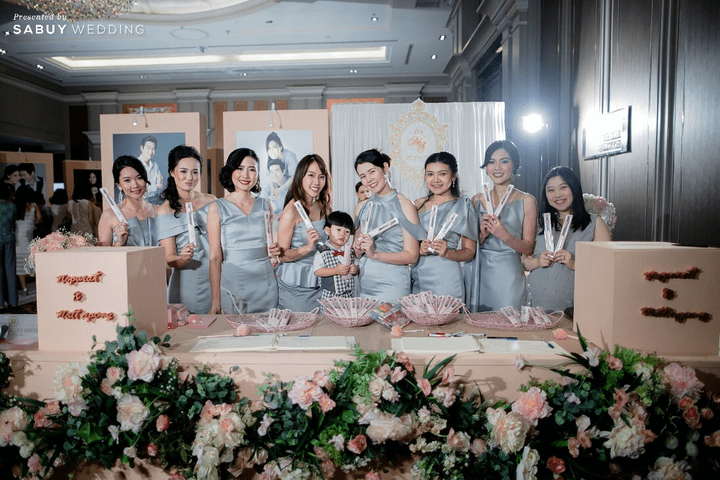 ชุดเพื่อนเจ้าสาว รีวิวงานแต่งไซส์ใหญ่ จัดงานง่าย ในห้องฟังก์ชั่นครบ @ The Berkeley Hotel Pratunam