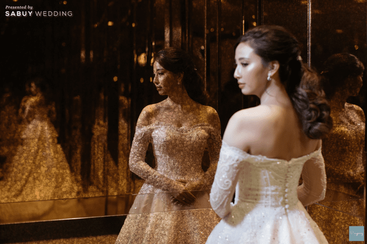 เจ้าสาว,ชุดแต่งงาน,ชุดเจ้าสาว รีวิวงานแต่งโมเดิร์นหวานละมุน อบอุ่นในโทนครีมชมพู @ Hyatt Regency Bangkok Sukhumvit