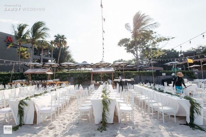  Romantic Seaside Wedding with Dazzling Waterfall Fireworks at Hua Hin Marriott Resort & Spa