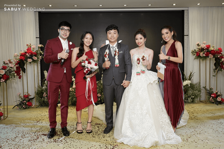 เจ้าบ่าว,เจ้าสาว,โรงแรมริมน้ำ,ชุดแต่งงาน รีวิวงานแต่งสวยปังดูแพง กับโทนสี Red Burgundy @ Chatrium Hotel Riverside Bangkok