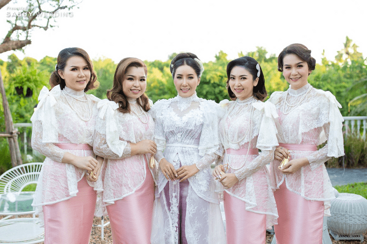 ชุดแต่งงาน,ชุดเพื่อนเจ้าสาว,ชุดเจ้าสาว รีวิวงานแต่งเสน่ห์ไทย ในสถานที่สไตล์โคโลเนียล @ House of Chandra 