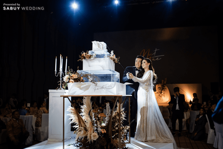 เจ้าบ่าว,เจ้าสาว,งานแต่งงาน,เค้กแต่งงาน รีวิวงานแต่งฟีล Luxury สวยดูดีด้วยโทนสีเบจ @ SO/ BANGKOK 