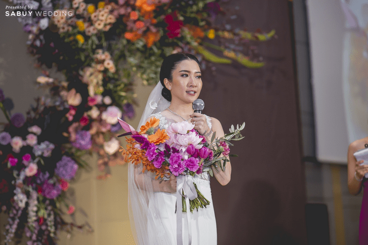 เจ้าสาว,ชุดแต่งงาน,ช่อดอกไม้เจ้าสาว รีวิวงานแต่งแซ่บจี๊ดใจ สวยสดใสด้วยโทนสี Colorful @ AVANI+ Riverside Bangkok Hotel