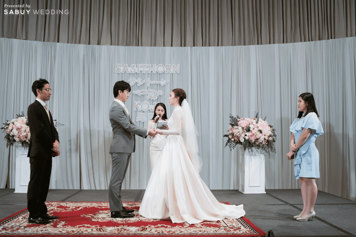 ชุดแต่งงาน  รีวิวงานแต่งสไตล์ไทยญี่ปุ่น หวานละมุนใจ @ Bangkok Marriott Hotel Sukhumvit 