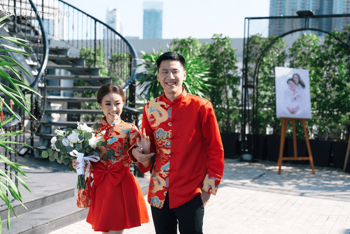 ชุดเจ้าสาว,ชุดแต่งงาน,ชุดเจ้าบ่าว รีวิวงานแต่งสวยวิ้ง ฟรุ้งฟริ้งฉบับงาน Customize @ Hotel Once Bangkok
