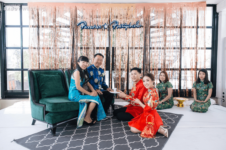 งานแต่งงาน,พิธีจีน,ยกน้ำชา รีวิวงานแต่งสวยวิ้ง ฟรุ้งฟริ้งฉบับงาน Customize @ Hotel Once Bangkok