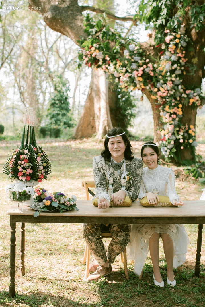พานขันหมาก,ชุดบ่าวสาว,สถานที่จัดงานแต่งงาน,พวงมาลัยคล้องคอ รีวิวงานแต่ง Outdoor บรรยากาศอบอุ่น ดีไซน์คุมธีมธรรมชาติ @ Lampang River Lodge