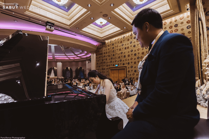  รีวิวงานแต่งโทนชมพู ใช้เปียโนเป็นกิมมิคหลัก สร้างความประทับใจ @Sheraton Grande Sukhumvit