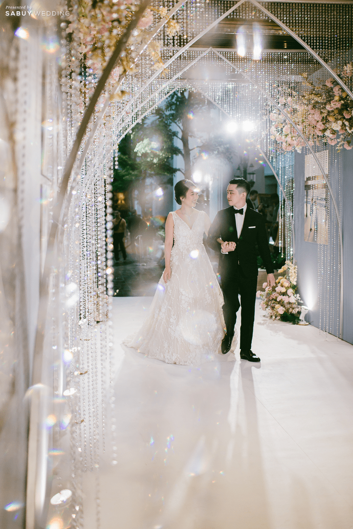 ตกแต่งงานแต่งงาน,ออแกไนเซอร์ รีวิวงานแต่งสุด Classy ด้วยธีมสี Slate Blue และคริสตัล @ Grand Hyatt Erawan Bangkok 