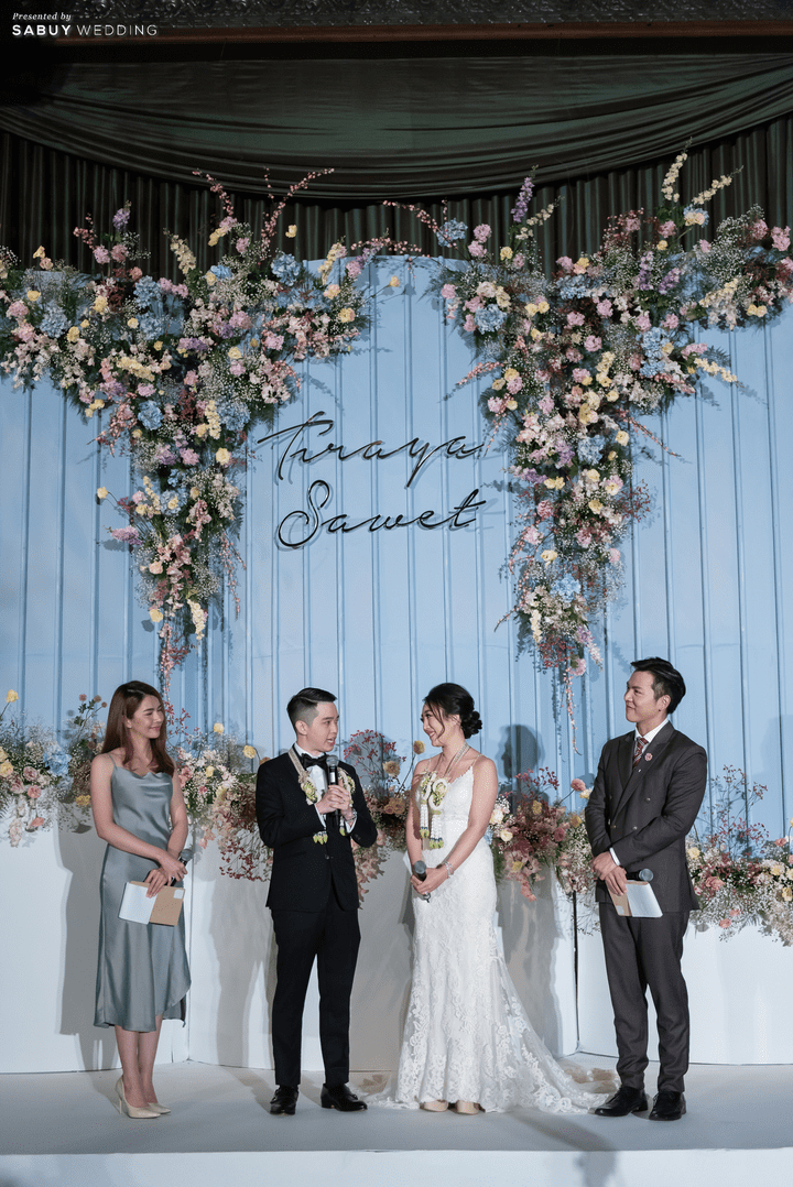 งานแต่งงาน รีวิวงานแต่งสุด Classy ด้วยธีมสี Slate Blue และคริสตัล @ Grand Hyatt Erawan Bangkok 