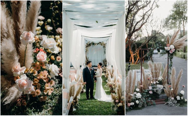 งานแต่งในสวน อบอุ่นด้วยดอกไม้โทนสี Sunset Scheme By Serendipity Wedding House