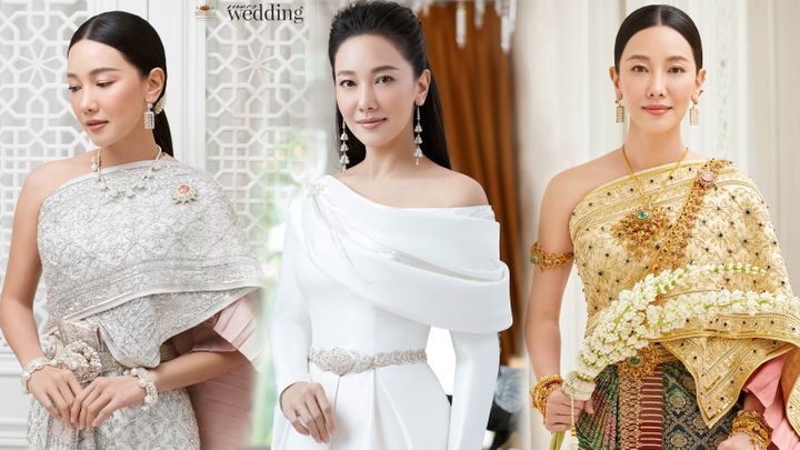 ชุดไทยสวยสง่า ผ้าไหมระดับพรีเมียม 'ยกลำพูน ปักธงชัย และพาราณสี' จากห้องเสื้อวนัชกูตูร์