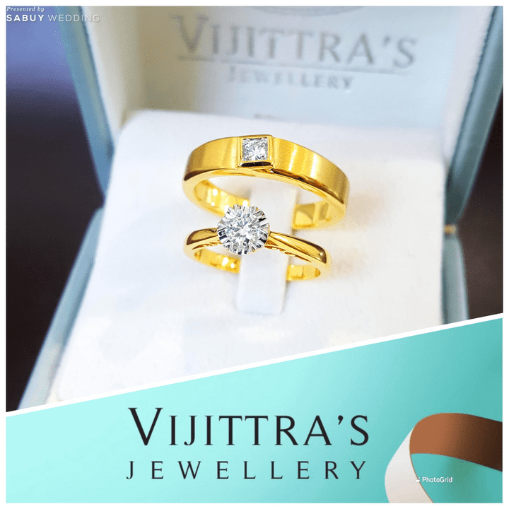  ซื้อแหวนหญิงเพชรน้ำ 100  แถมแหวนชาย เพียง 29,900 บาท  By Vijittra's Jewellery