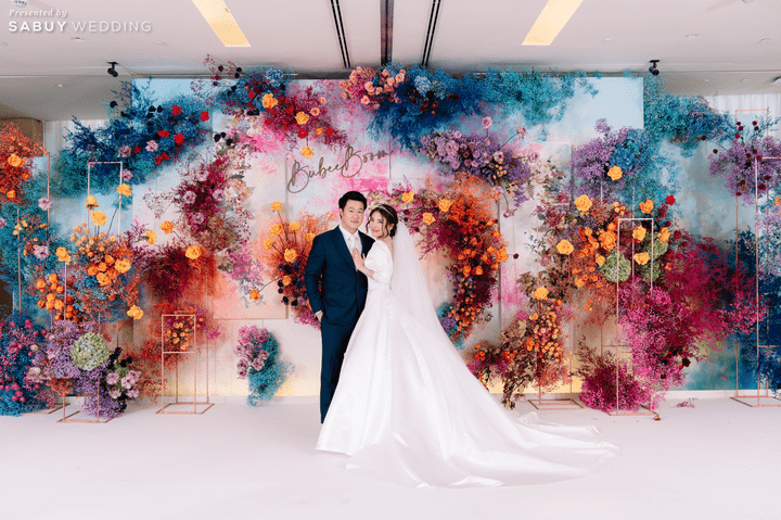  รีวิวงานหมั้นสีสันสดใส โดดเด่นจากดอกไม้มากกว่า 50 ชนิด @ Park Hyatt Bangkok