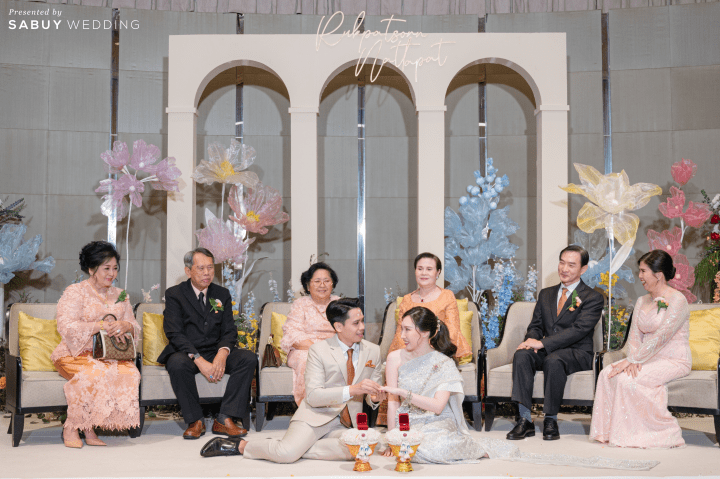  รีวิวงานแต่งสวยด้วยดอกไม้ประดิษฐ์โอเวอร์ไซส์สีพาสเทล @ Bangkok Marriott Hotel Sukhumvit