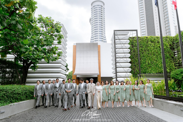  รีวิวงานแต่งสวยหวาน ไฮไลท์จุดพลุสุดอลังริมแม่น้ำเจ้าพระยา  @Millennium Hilton Bangkok
