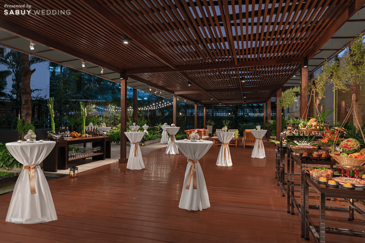  รีวิวสถานที่แต่งงานสวนสวย Garden Lounge ใจกลางสุขุมวิท  @ Marriott Executive Apartments Sukhumvit Park Bangkok