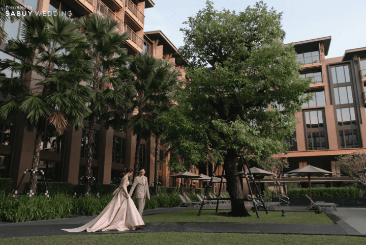  รีวิวสถานที่แต่งงานใกล้สนามบิน ดีไซน์โมเดิร์นสบายตา ท่ามกลางธรรมชาติ @ Courtyard by Marriott Bangkok Suvarnabhumi Airport