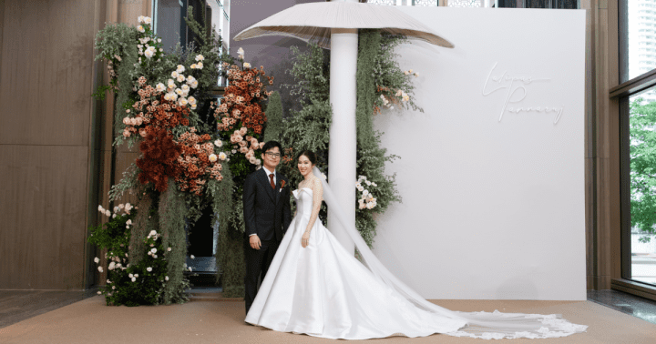 รีวิวงานแต่งมีสไตล์ ได้กลิ่นอายธรรมชาติ ผสมสีโปรดของบ่าวสาว By PaR Wedding Planner @Capella Bangkok 