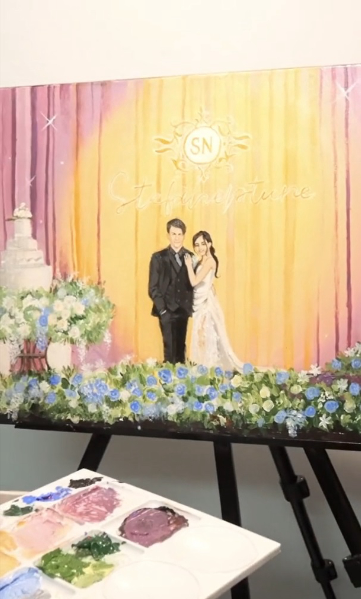  เทรนด์ใหม่! Live Wedding Painting วาดรูปสด ๆ ในงานแต่ง