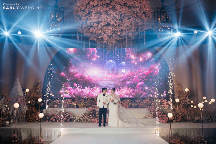  รีวิวงานแต่งสวยหรูหรา อลังการด้วยจอ LED พร้อมกิมมิกจากเทศกาลทานาบาตะ by PaR Wedding Planner 