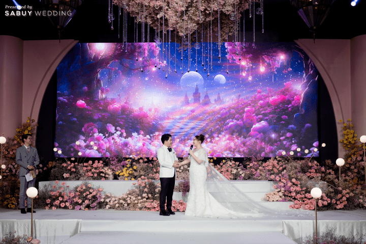  รีวิวงานแต่งสวยหรูหรา อลังการด้วยจอ LED พร้อมกิมมิกจากเทศกาลทานาบาตะ by PaR Wedding Planner 