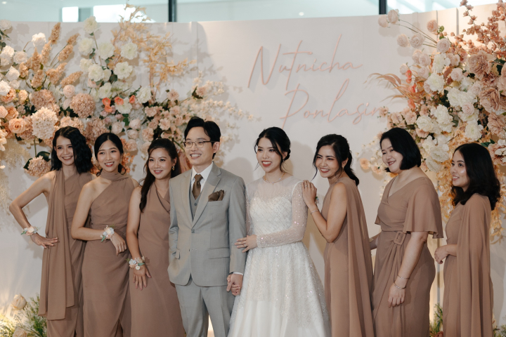 รีวิวงานแต่งธีมสี Soft Pink & Beige Brown ละมุนตาในบรรยากาศ Homey @Chatrium Hotel Riverside Bangkok