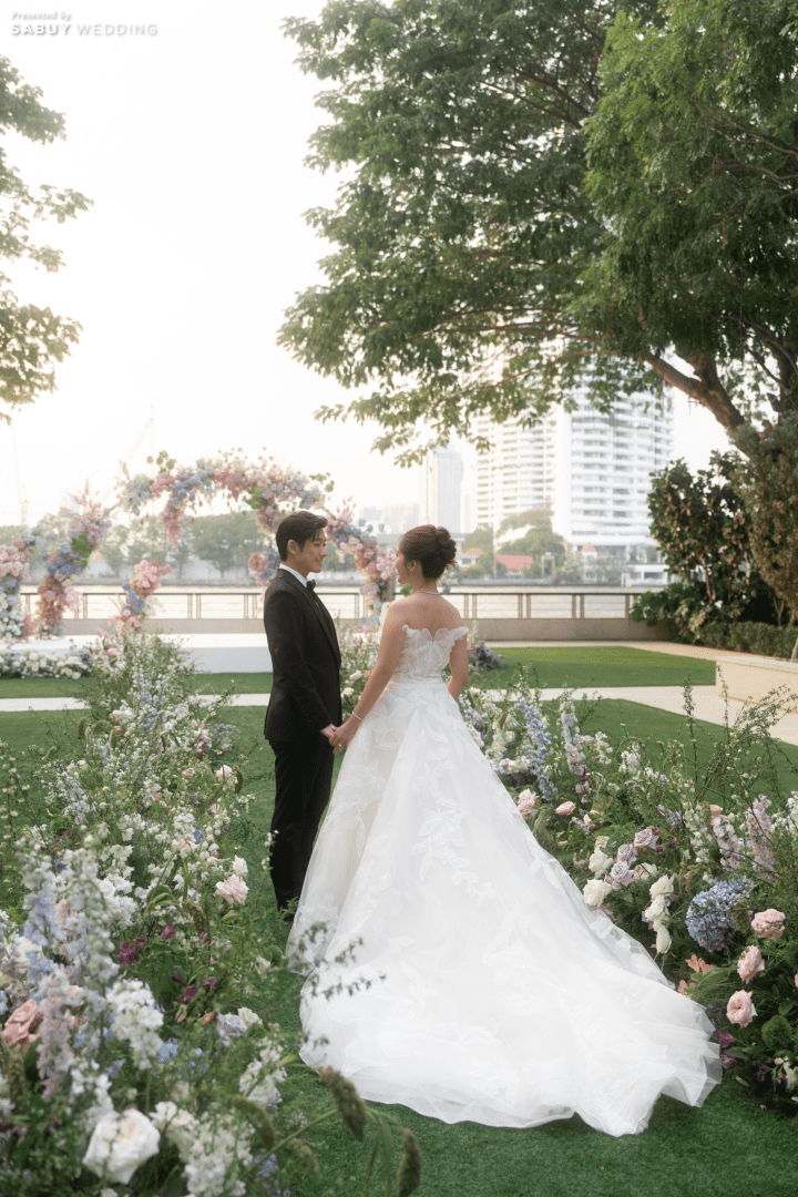  รีวิวงานแต่งกลิ่นอายญี่ปุ่น ผสานทั้ง Vow Ceremony พิธีหมั้นไทย และงานฉลองอย่างลงตัว @Capella Bangkok