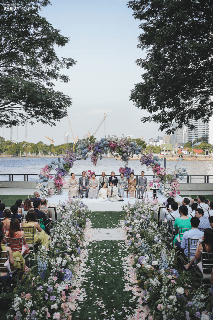  รีวิวงานแต่งกลิ่นอายญี่ปุ่น ผสานทั้ง Vow Ceremony พิธีหมั้นไทย และงานฉลองอย่างลงตัว @Capella Bangkok