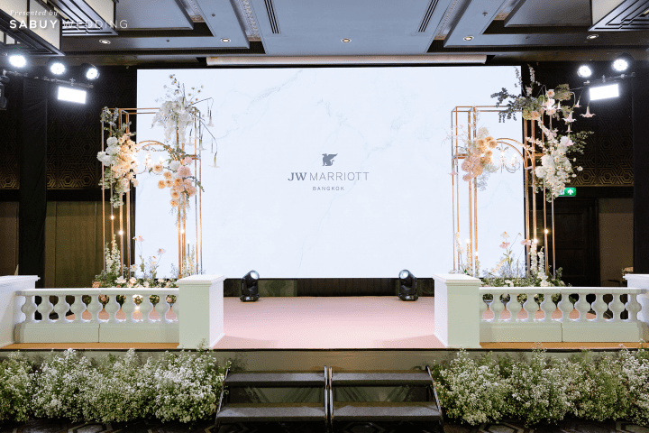  รีวิวงานแต่งสวยละมุนในธีม ‘Birthday Peach’ ไอเดียจากสีประจำวันเกิด @JW Marriott Hotel Bangkok