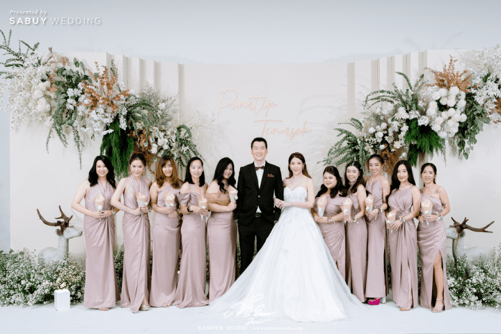  รีวิวงานแต่งจากสีมงคล ‘แชมเปญโกลด์’ สวยดูดีฉบับมูเตลู @Impact Wedding