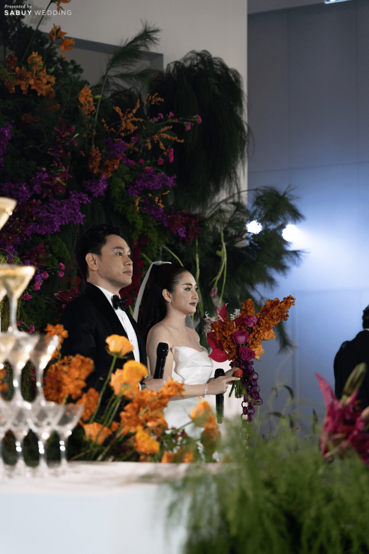  รีวิวงานแต่งดีเทลจัดจ้านของเจ้าสาวนักจัดดอกไม้ @Courtyard by Marriott Bangkok Suvarnabhumi Airport