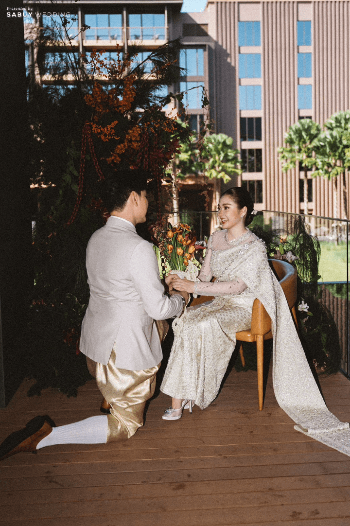  รีวิวงานแต่งดีเทลจัดจ้านของเจ้าสาวนักจัดดอกไม้ @Courtyard by Marriott Bangkok Suvarnabhumi Airport