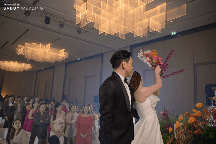  รีวิวงานแต่งดีเทลจัดจ้านของเจ้าสาวนักจัดดอกไม้ @Courtyard by Marriott Bangkok Suvarnabhumi Airport