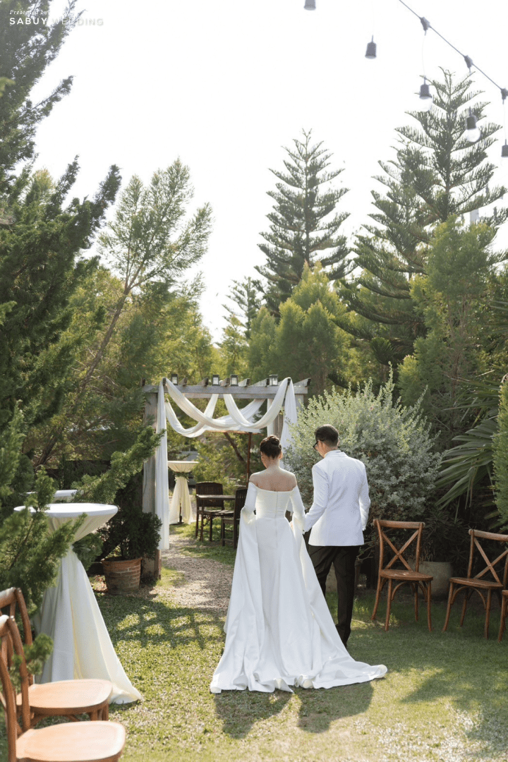 รีวิวงานแต่งฟีลสวนในฝันสไตล์ Homey เก็บทุกโมเมนต์ที่ออกแบบด้วยหัวใจ @BARN KlongSuan