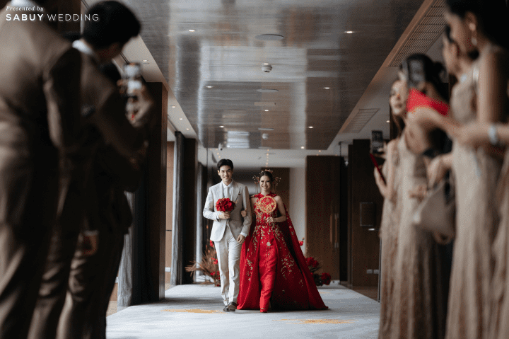 รีวิวงานแต่งโทน Mocha Mousse สะกดทุกสายตาด้วยงานผ้า สวยหรูราวฉากภาพยนตร์  @Millennium Hilton Bangkok