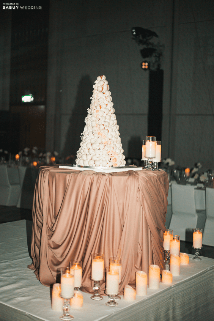  รีวิวงานแต่งโทน Mocha Mousse สะกดทุกสายตาด้วยงานผ้า สวยหรูราวฉากภาพยนตร์  @Millennium Hilton Bangkok