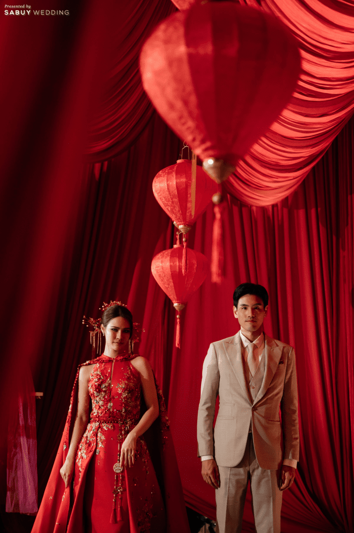  รีวิวงานแต่งโทน Mocha Mousse สะกดทุกสายตาด้วยงานผ้า สวยหรูราวฉากภาพยนตร์  @Millennium Hilton Bangkok