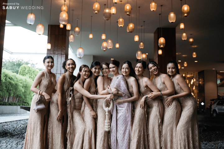  รีวิวงานแต่งโทน Mocha Mousse สะกดทุกสายตาด้วยงานผ้า สวยหรูราวฉากภาพยนตร์  @Millennium Hilton Bangkok
